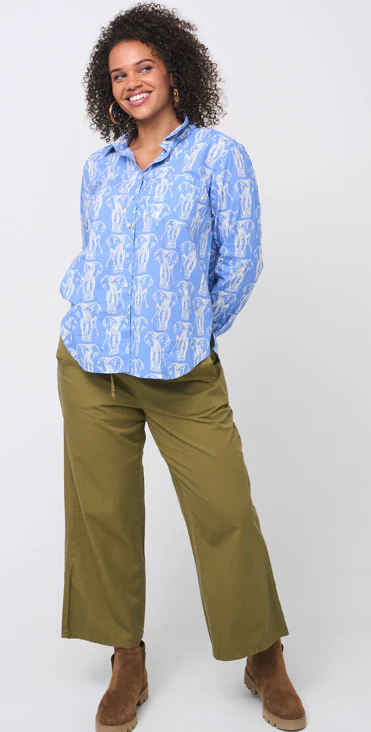 Good Boyfriend Shirt - Elephants Bluebird - Image 2