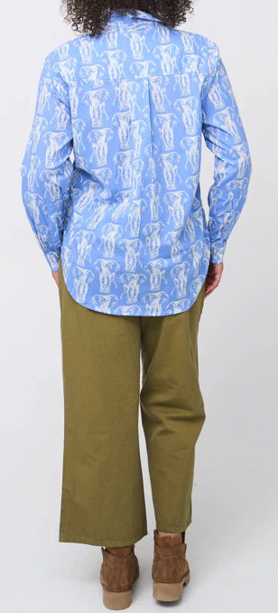 Good Boyfriend Shirt - Elephants Bluebird - Image 4