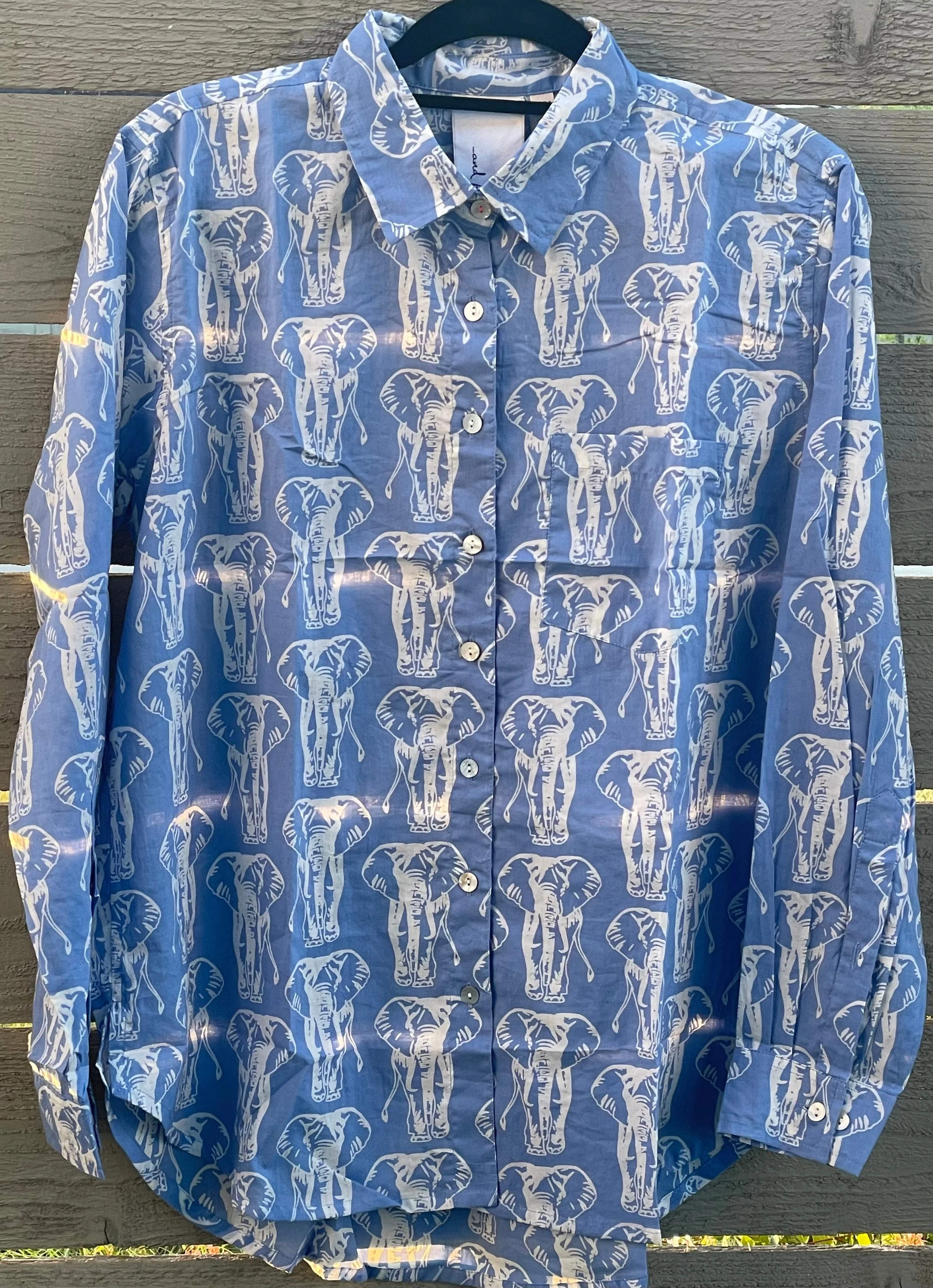 Good Boyfriend Shirt - Elephants Bluebird - Image 6