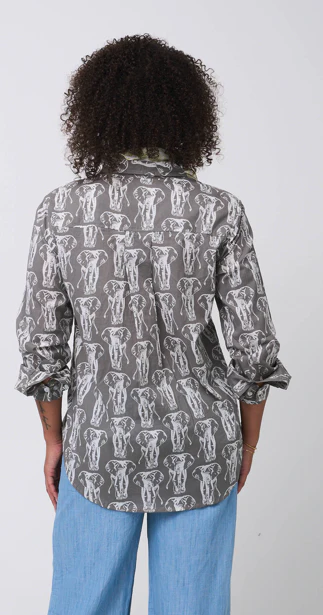 Good Boyfriend Shirt - Elephants Dove Grey - Image 4
