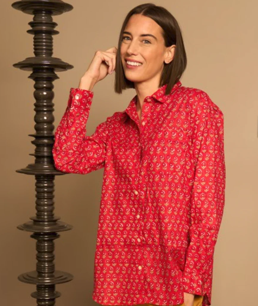 Good Boyfriend Shirt - Emory Floral Clay - Image 2