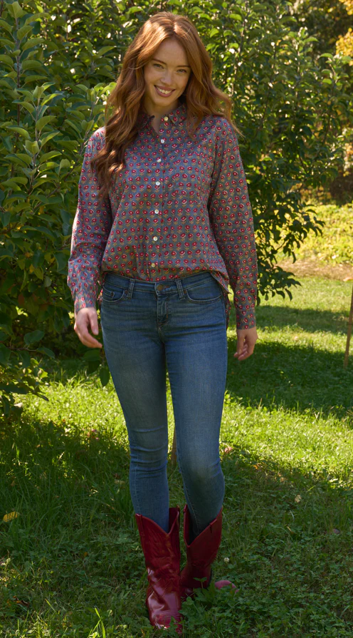 Good Boyfriend Shirt - Emory Floral Dove Grey - Image 3
