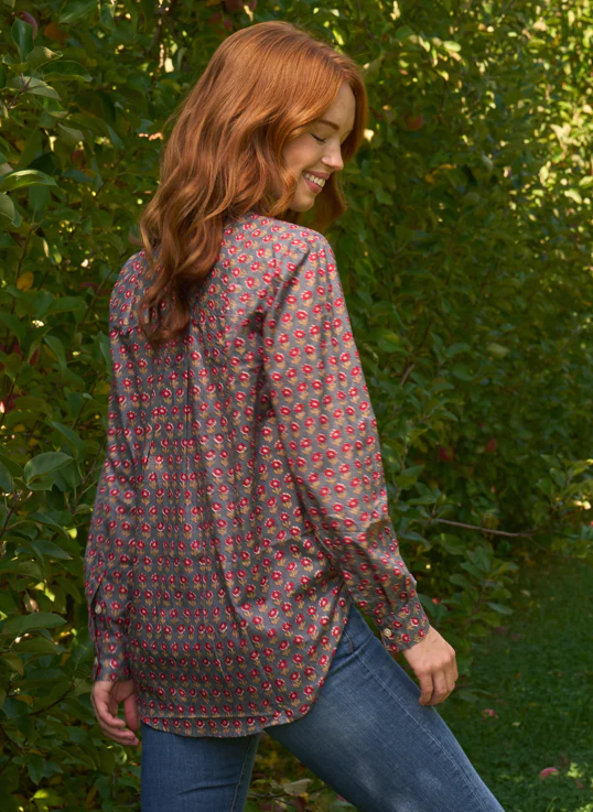 Good Boyfriend Shirt - Emory Floral Dove Grey - Image 4