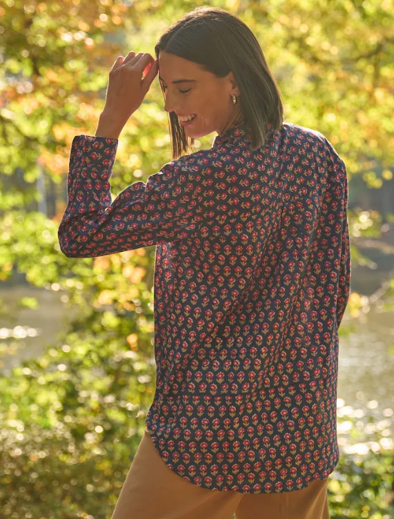 Good Boyfriend Shirt - Emory Floral Navy - Image 3
