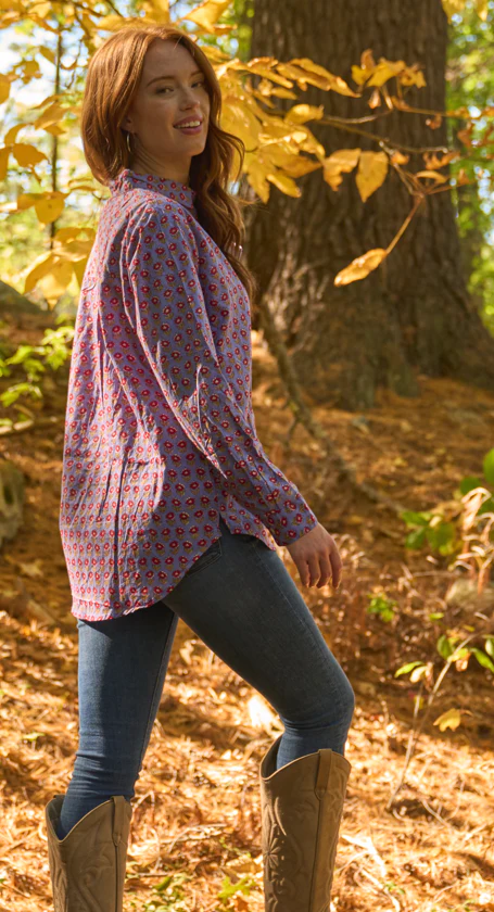 Good Boyfriend Shirt - Emory Floral Sky - Image 3