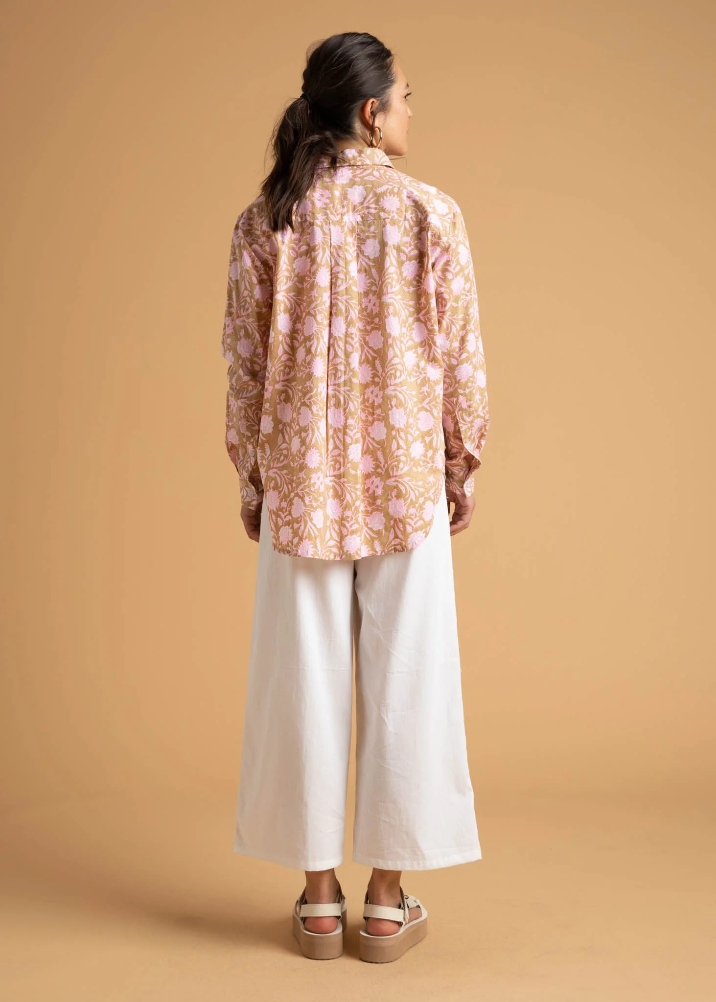 Good Boyfriend Shirt - Floral Escape Baked Clay & Neon Pink - Image 16