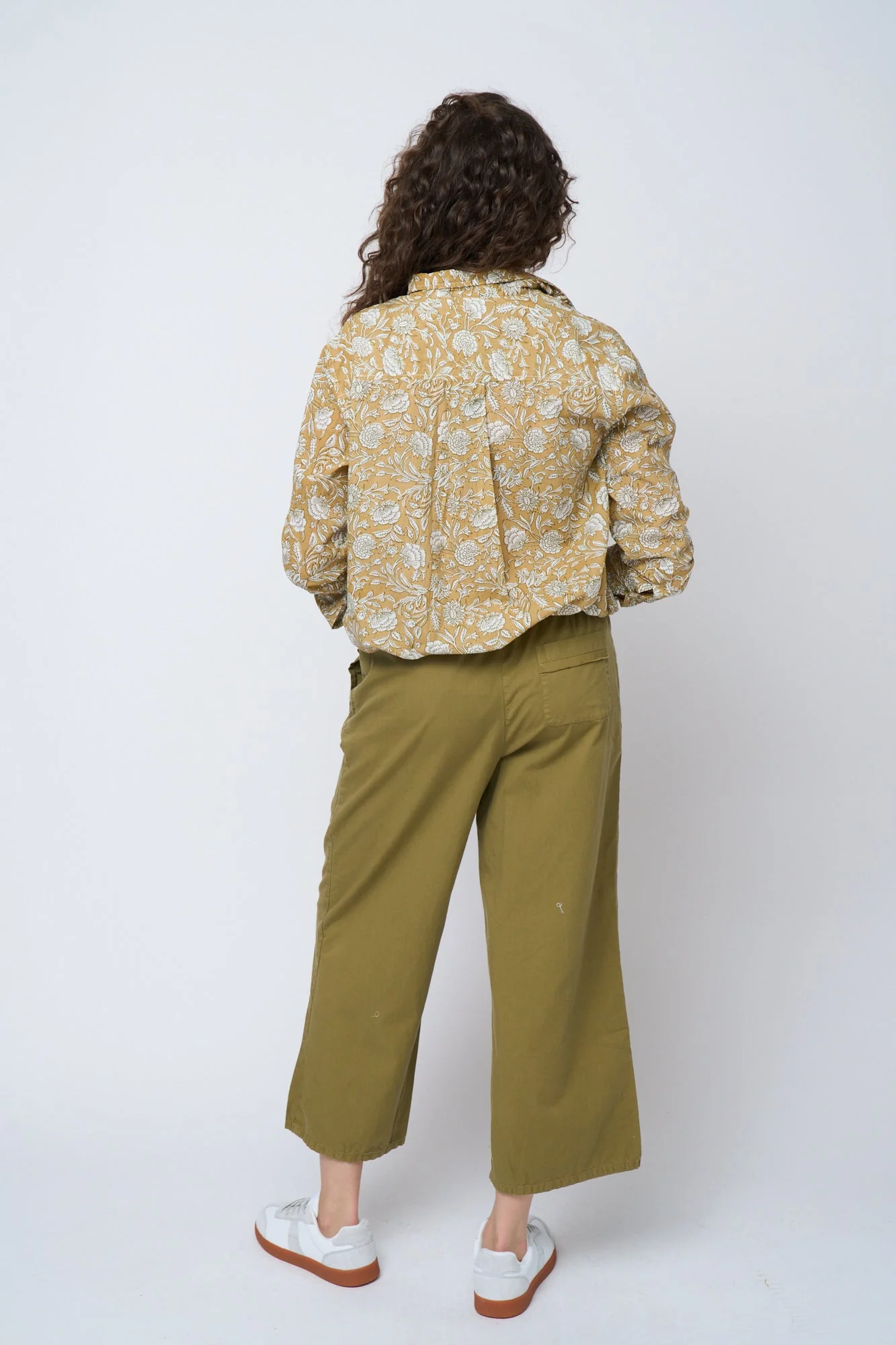 Good Boyfriend Shirt - Floral Escape Baked Clay & Olive Oil - Image 6
