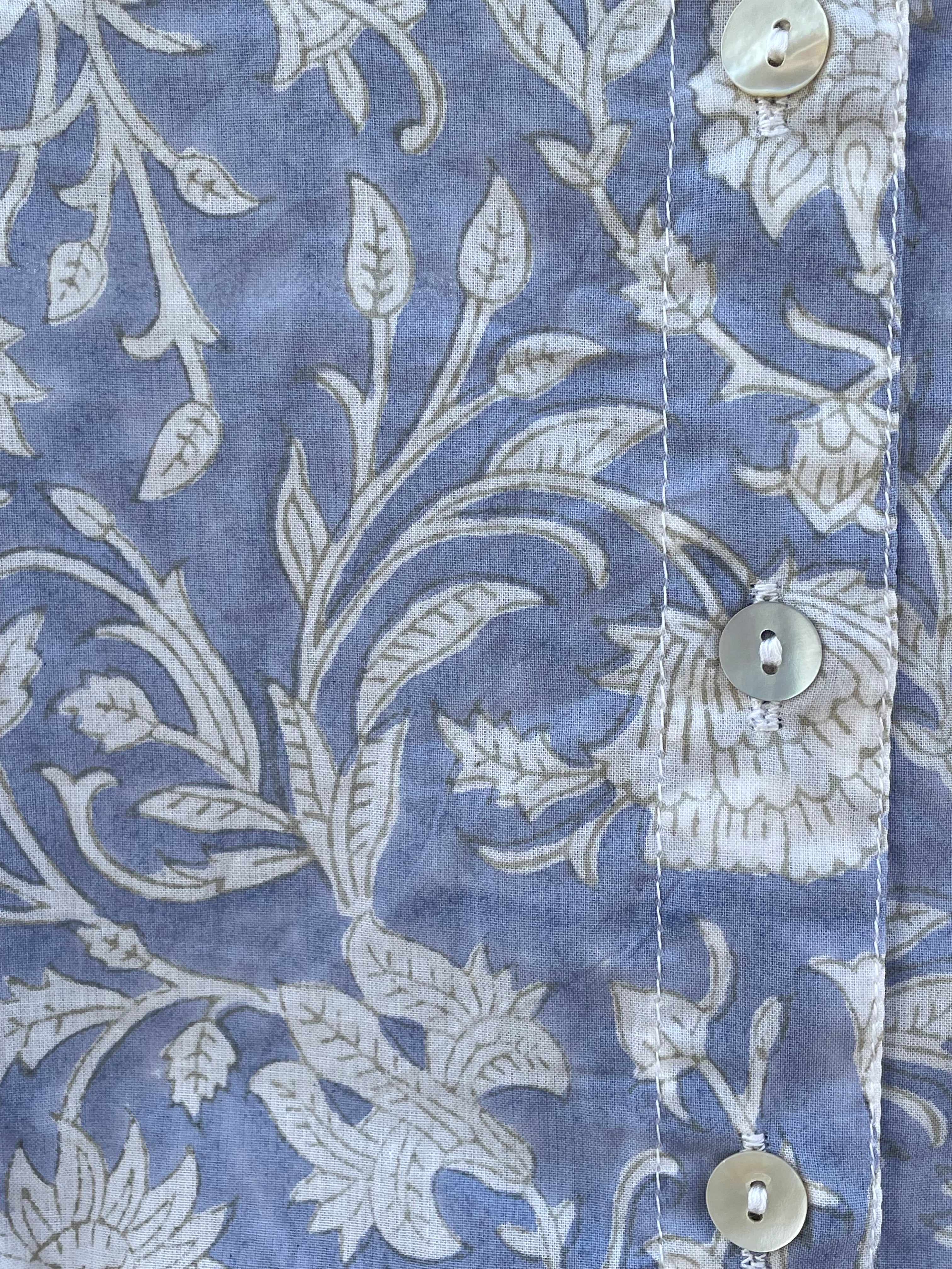 Good Boyfriend Shirt - Floral Escape Bluebird and Dove Grey - Image 8
