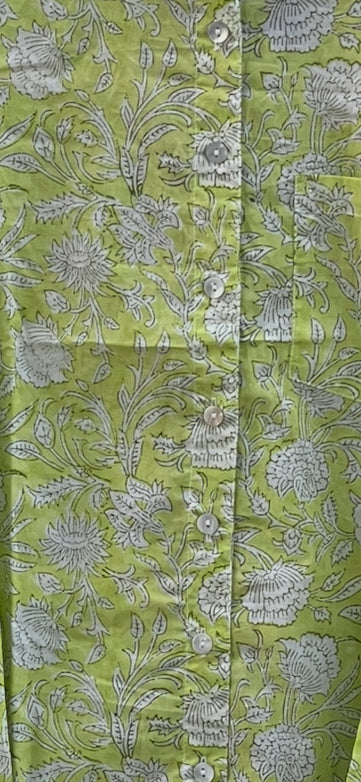 Good Boyfriend Shirt Floral Escape Citron Olive Oil - Image 2