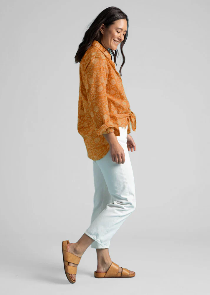 Good Boyfriend Shirt - Floral Escape Marigold Overdye - Image 2
