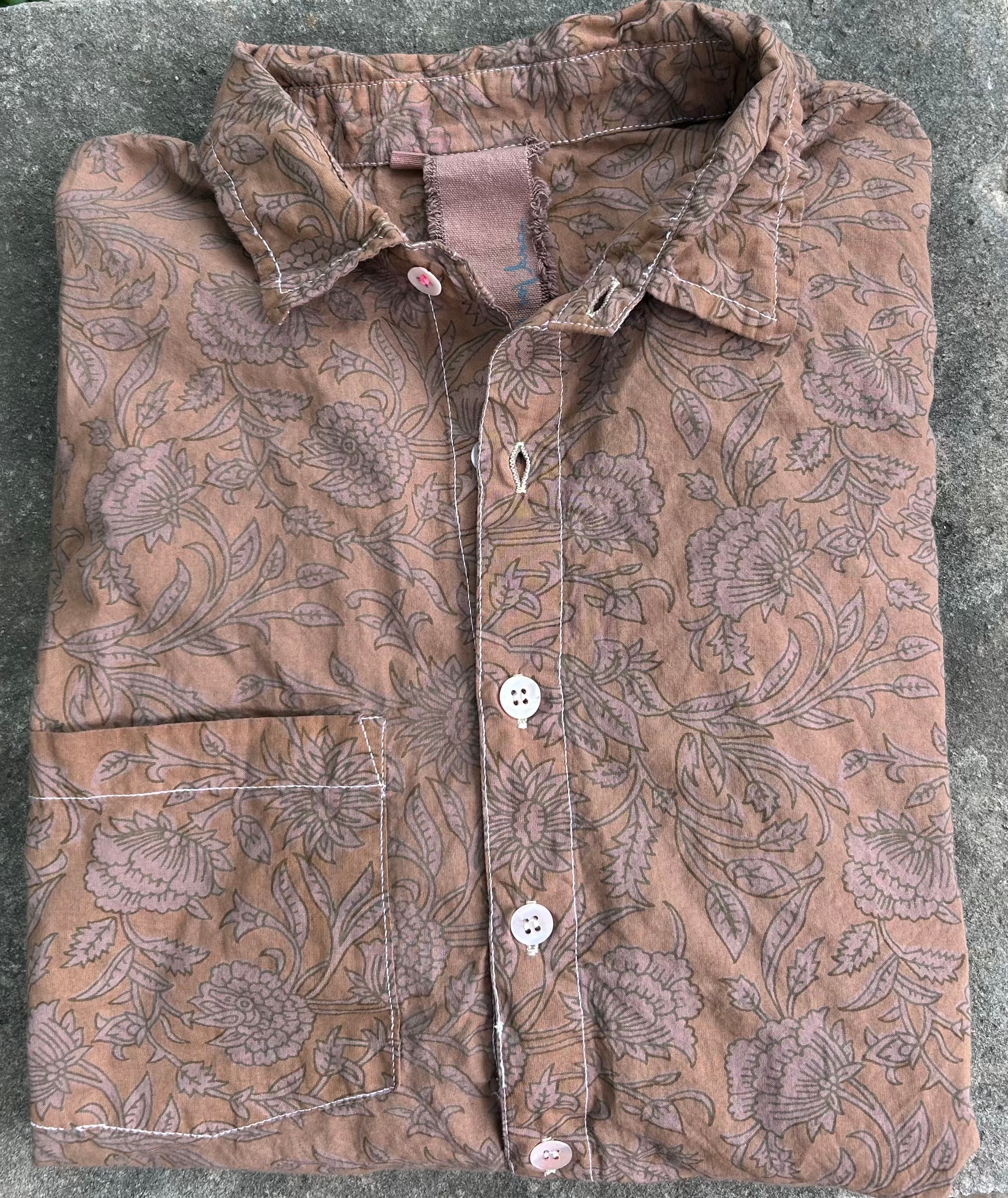 Good Boyfriend Shirt - Floral Escape Milk Chocolate Overdye - Image 3