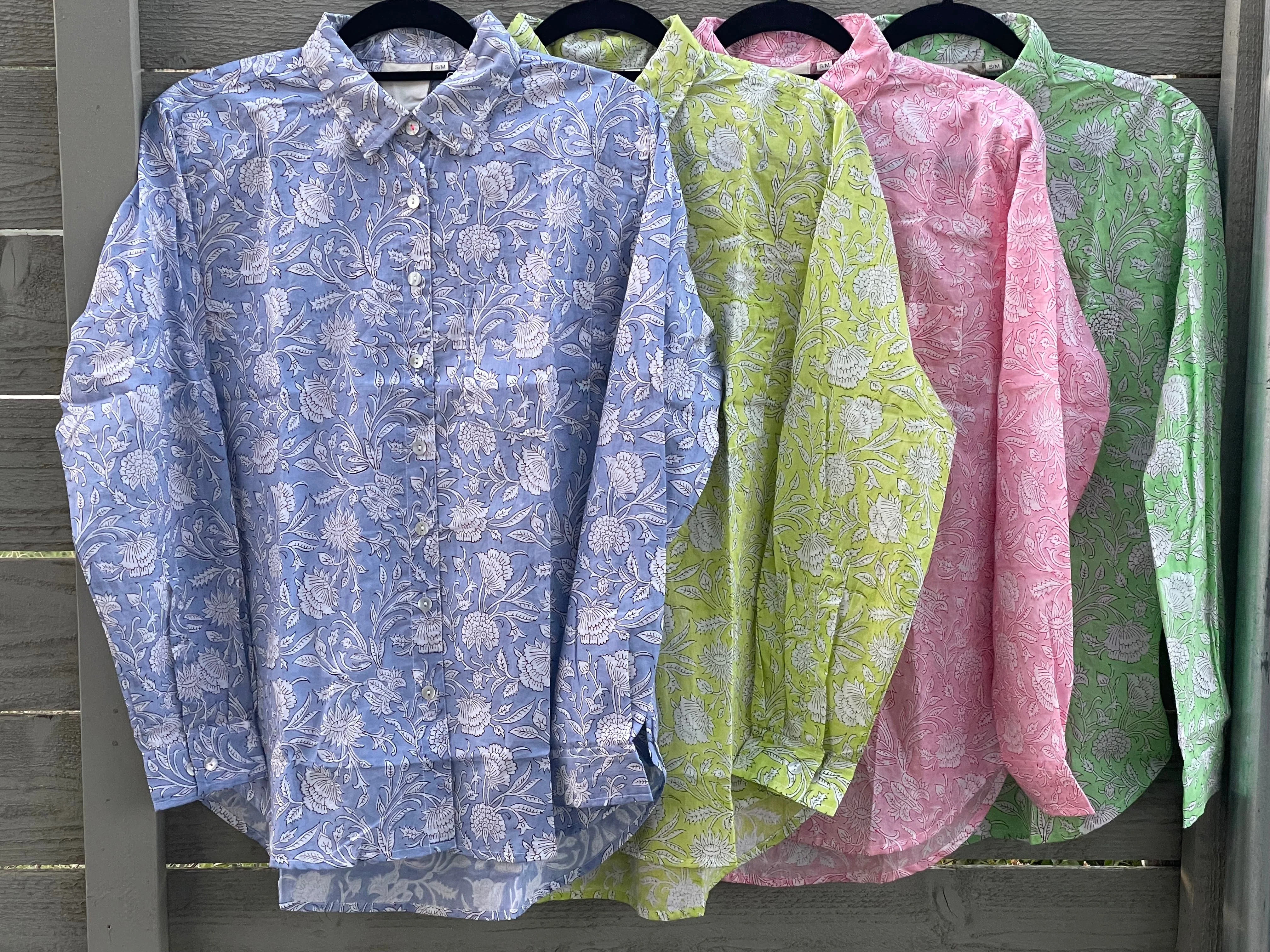 Good Boyfriend Shirt Floral Escape Tickled Pink Fuchsia - Image 3