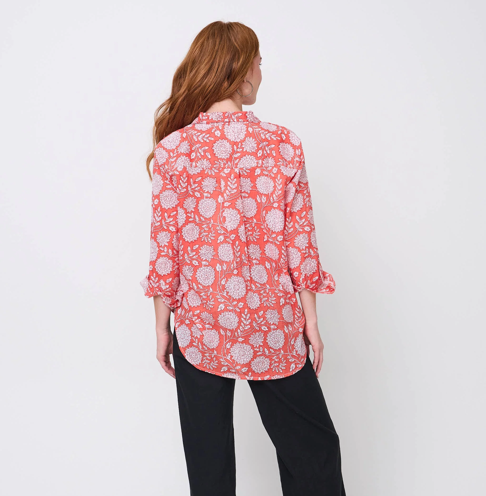 Good Boyfriend Shirt - Hydrangea Beauty Papaya - Image 5