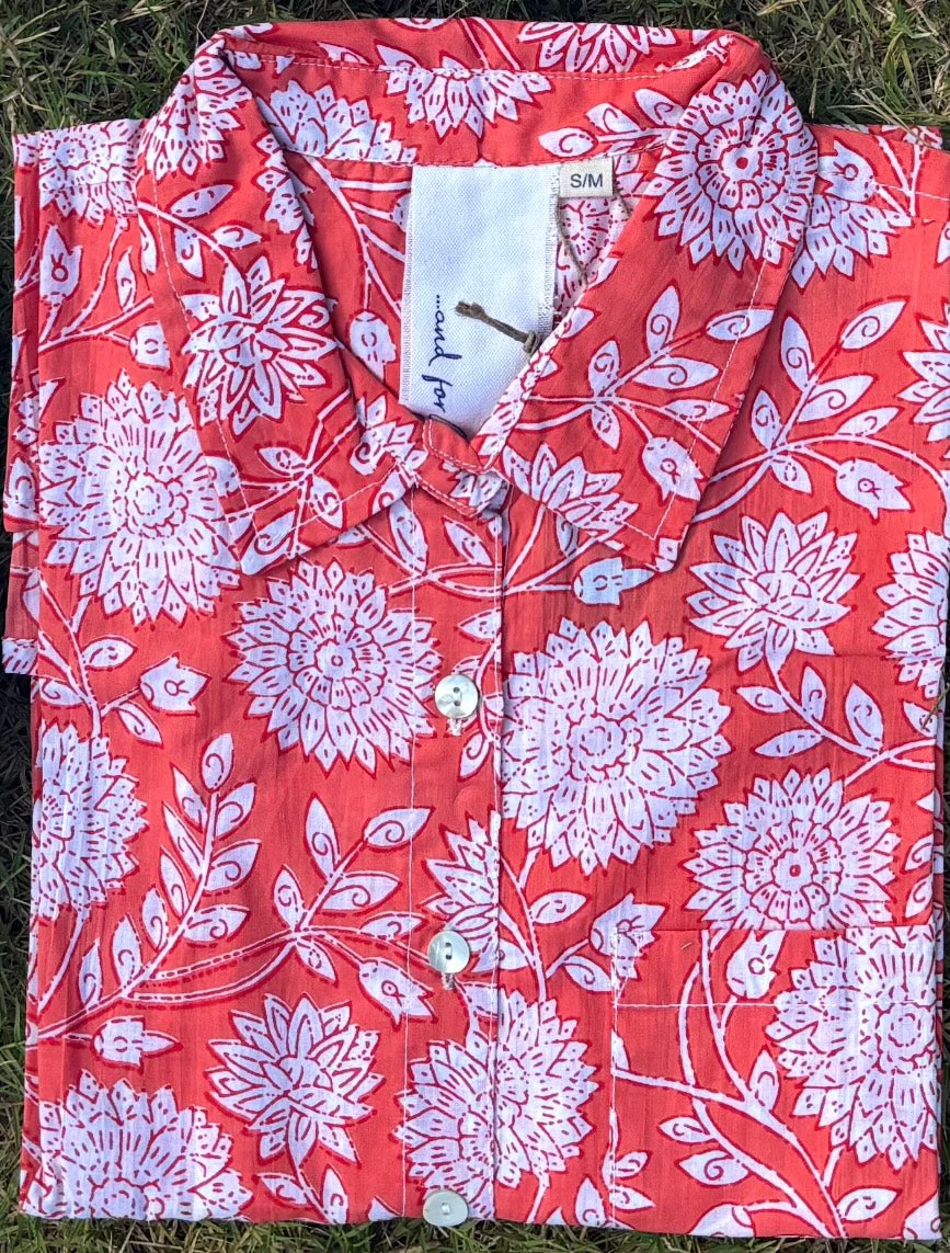 Good Boyfriend Shirt - Hydrangea Beauty Papaya - Image 6