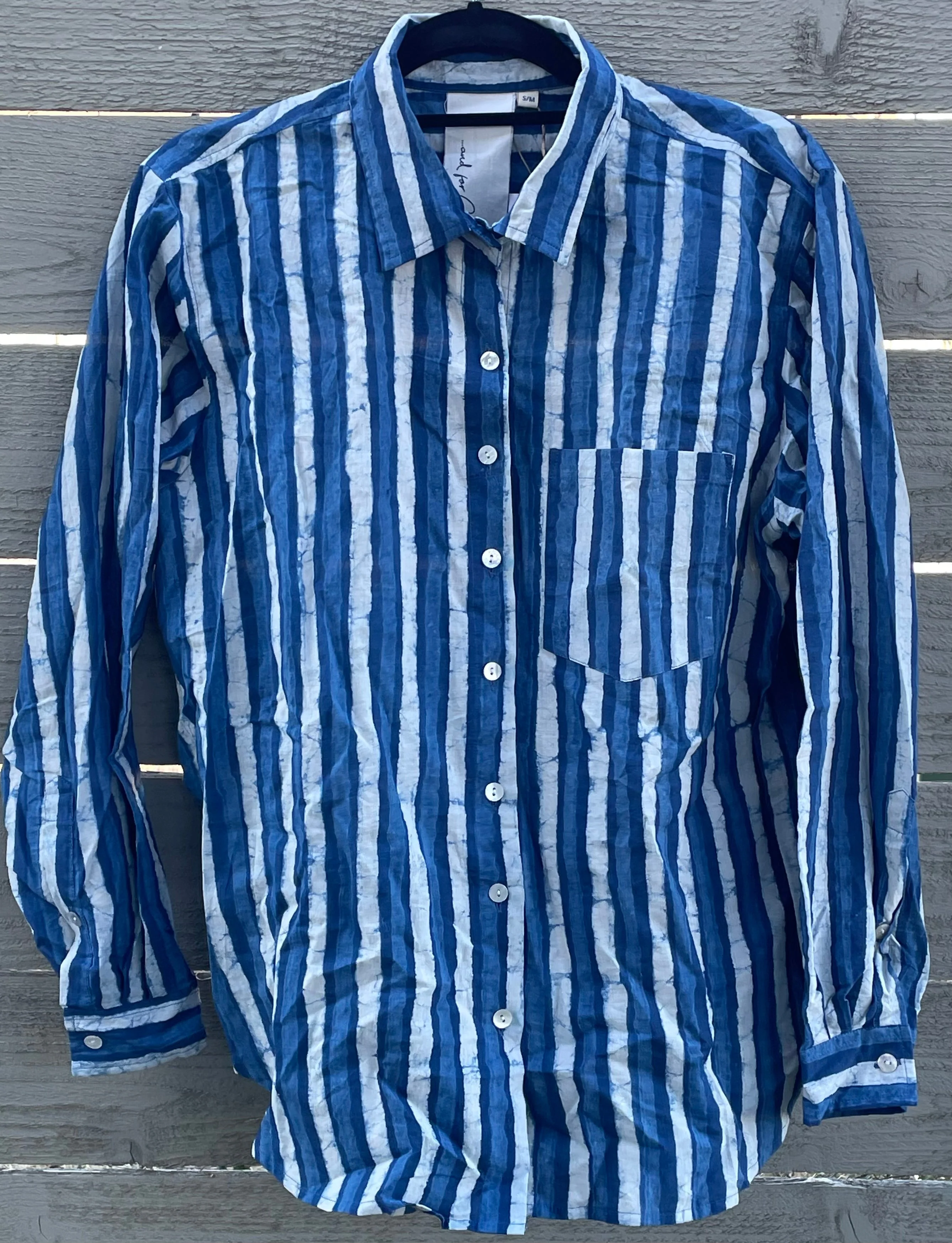 Good Boyfriend Shirt - Indigo Stripes - Image 6