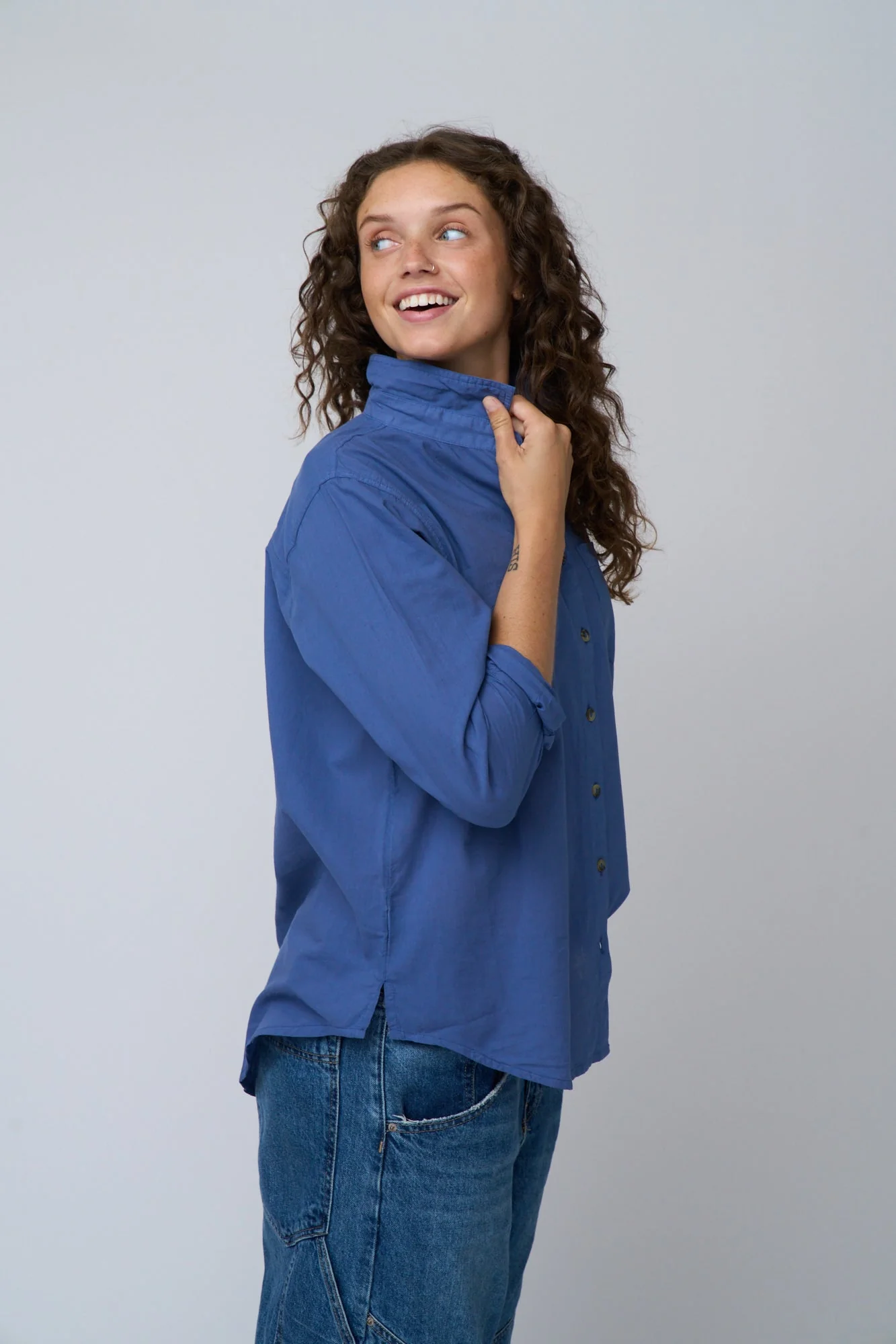 Good Boyfriend Shirt - Inky Blue - Image 4