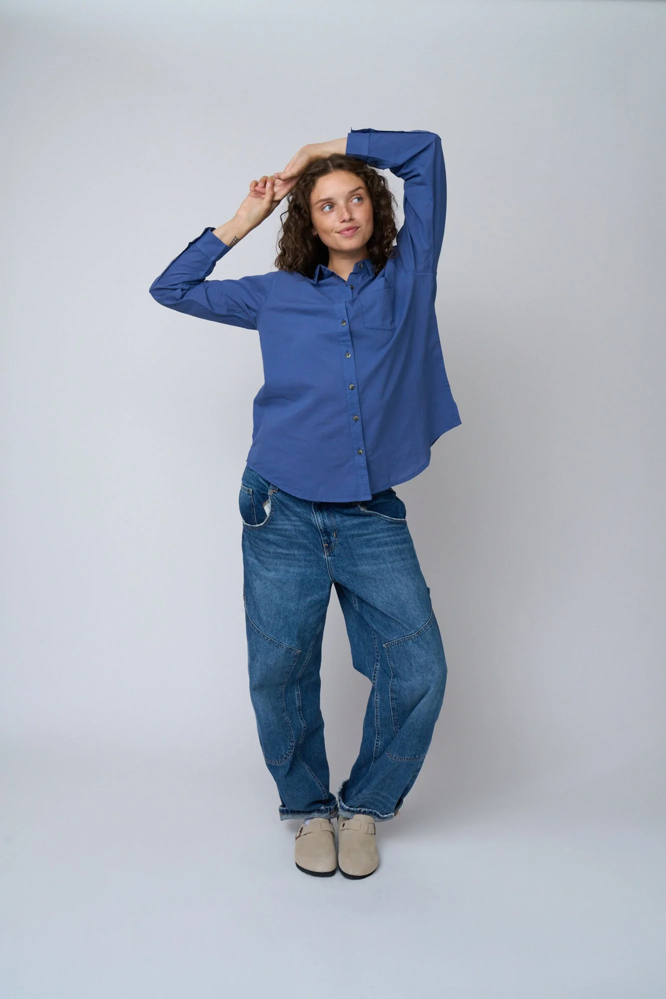 Good Boyfriend Shirt - Inky Blue - Image 6