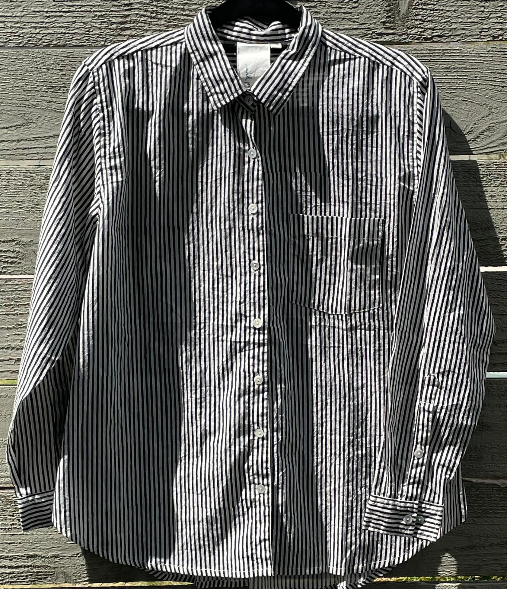 Good Boyfriend Shirt - Menswear Stripe Black - Image 20