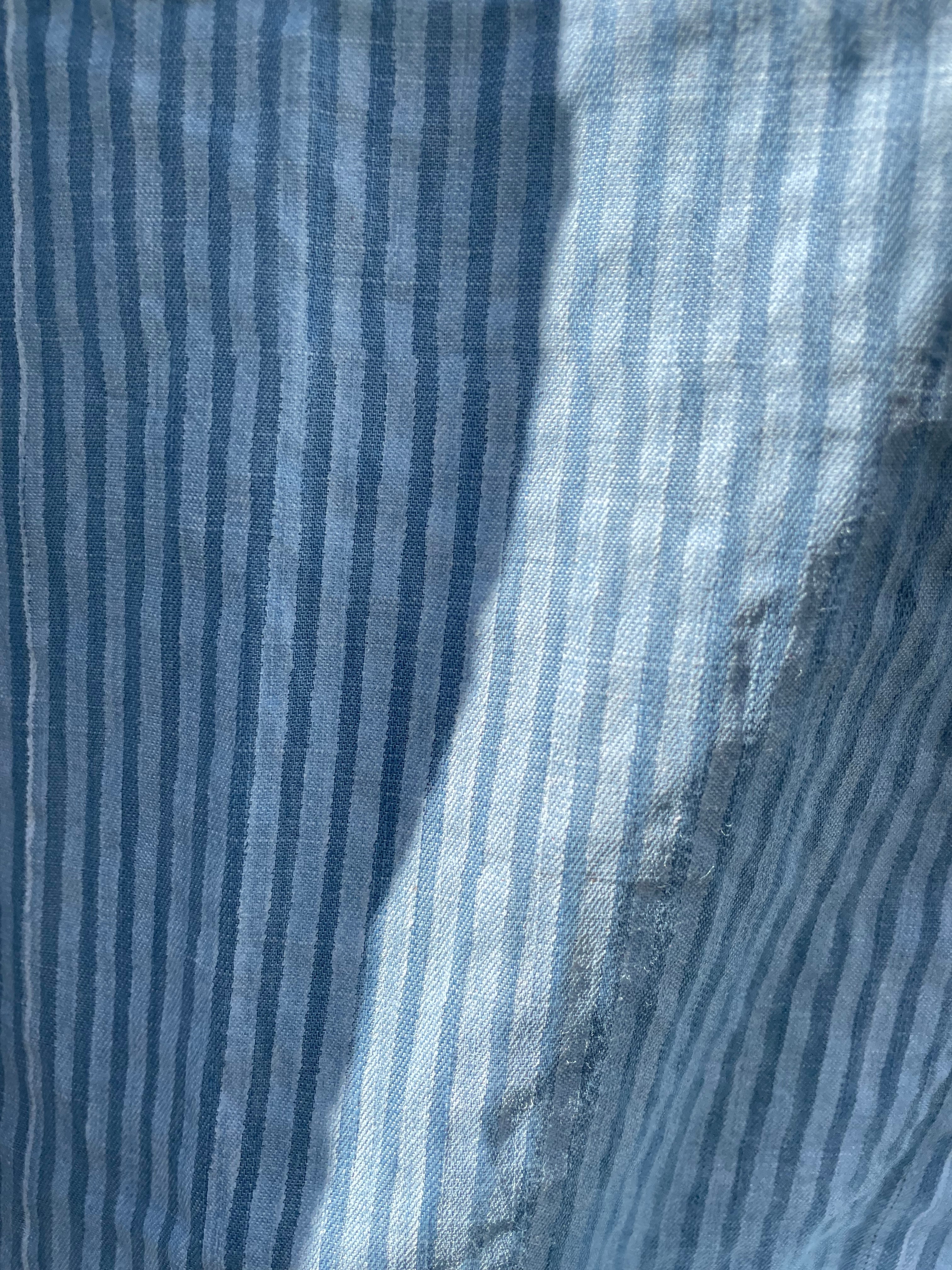 Good Boyfriend Shirt - Menswear Stripe Chambray & White - Image 20