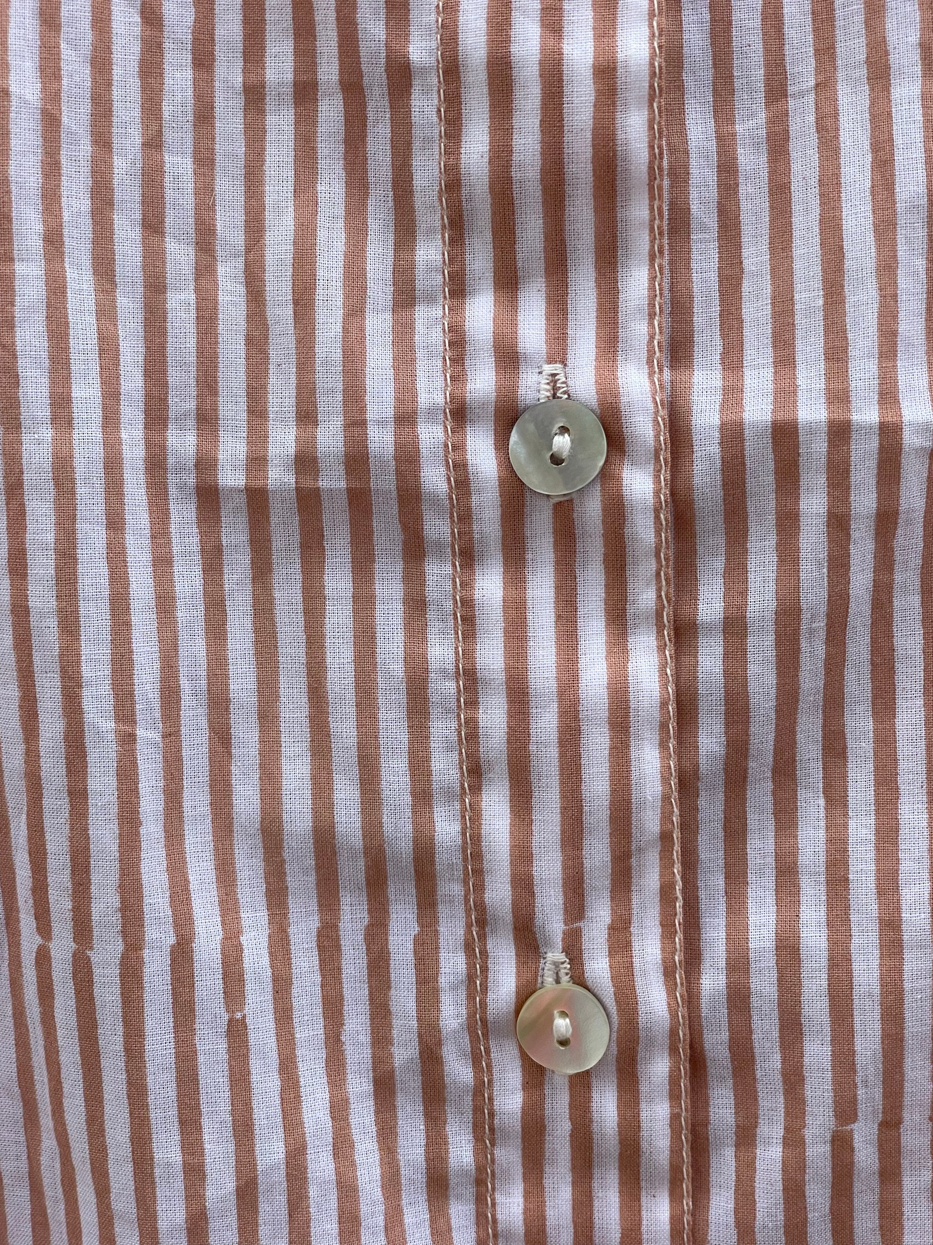 Good Boyfriend Shirt - Menswear Stripe Mocha - Image 4
