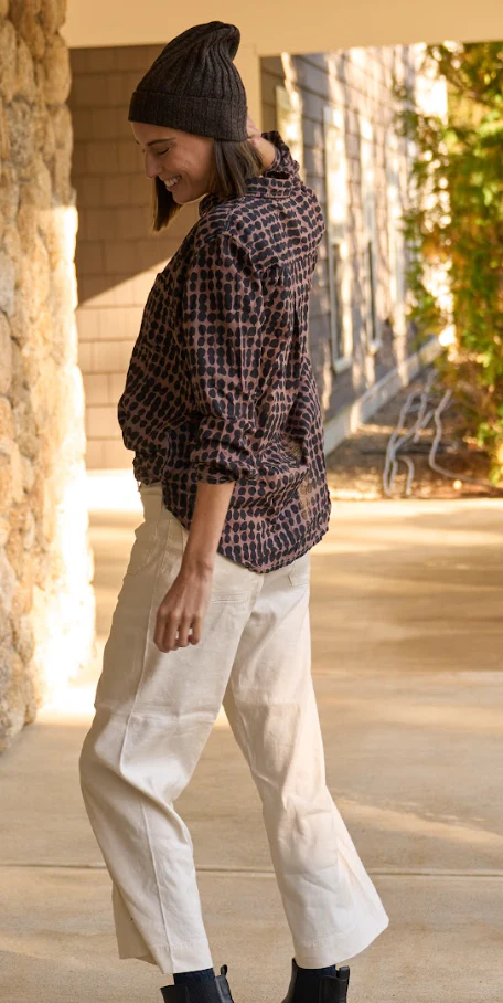 Good Boyfriend Shirt - Messy Dot Milk Chocolate Overdye - Image 6