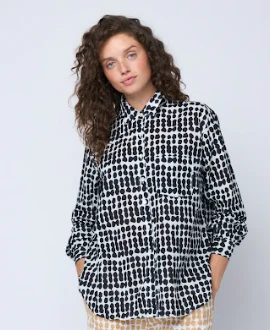 Good Boyfriend Shirt - Messy Dots Black - Image 14