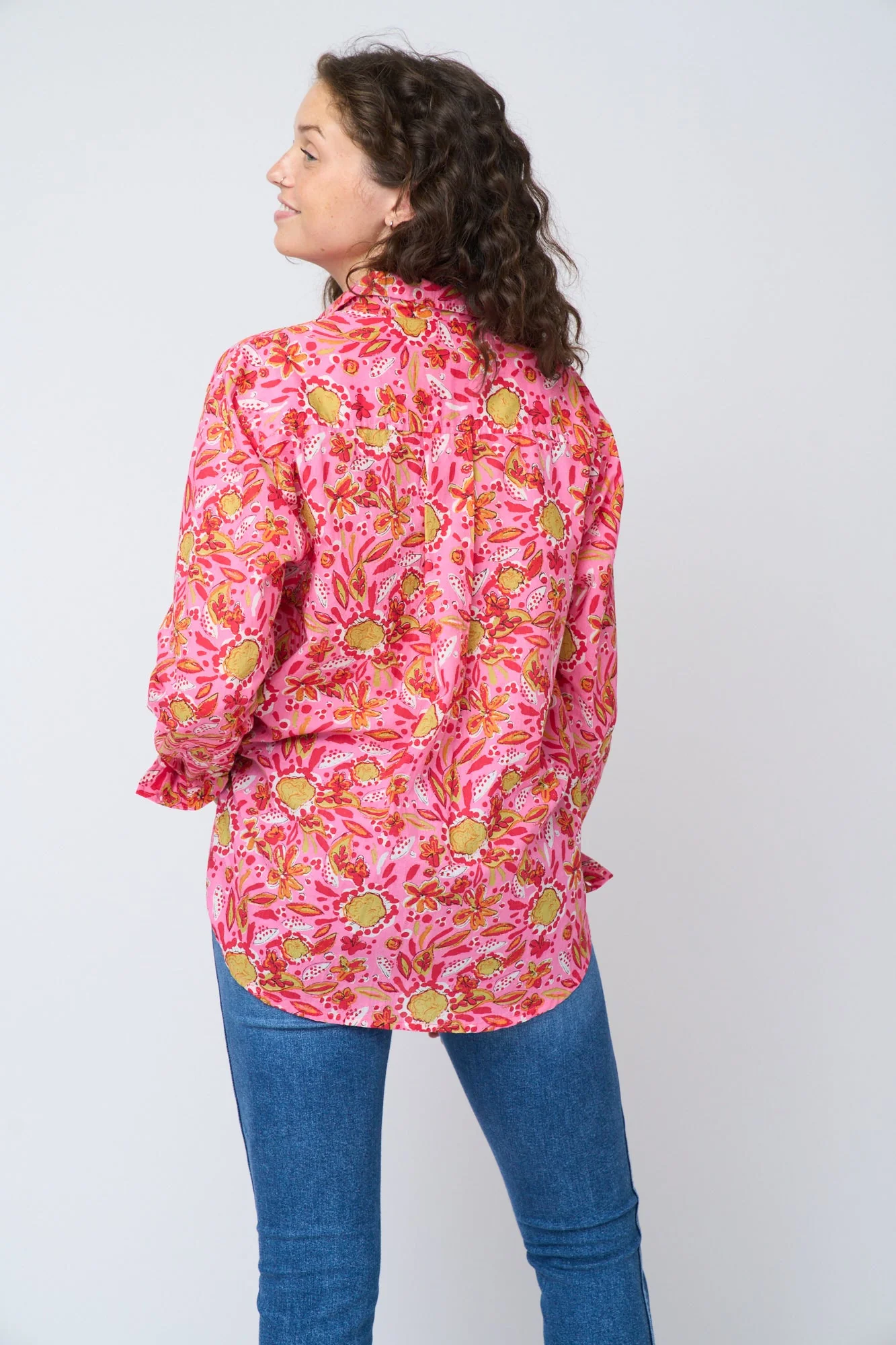 Good Boyfriend Shirt - Mira Floral Pink - Image 15