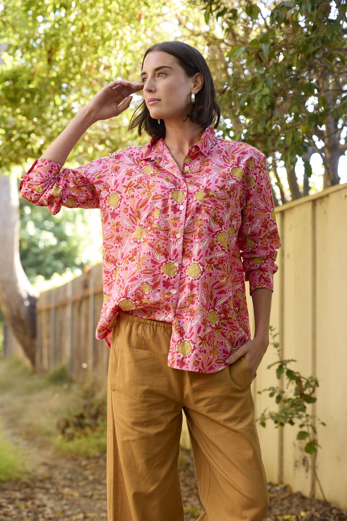 Good Boyfriend Shirt - Mira Floral Pink - Image 2