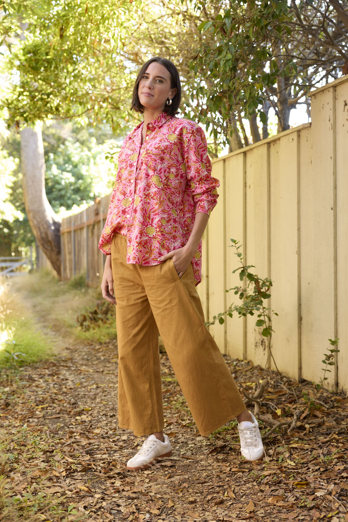 Good Boyfriend Shirt - Mira Floral Pink - Image 3