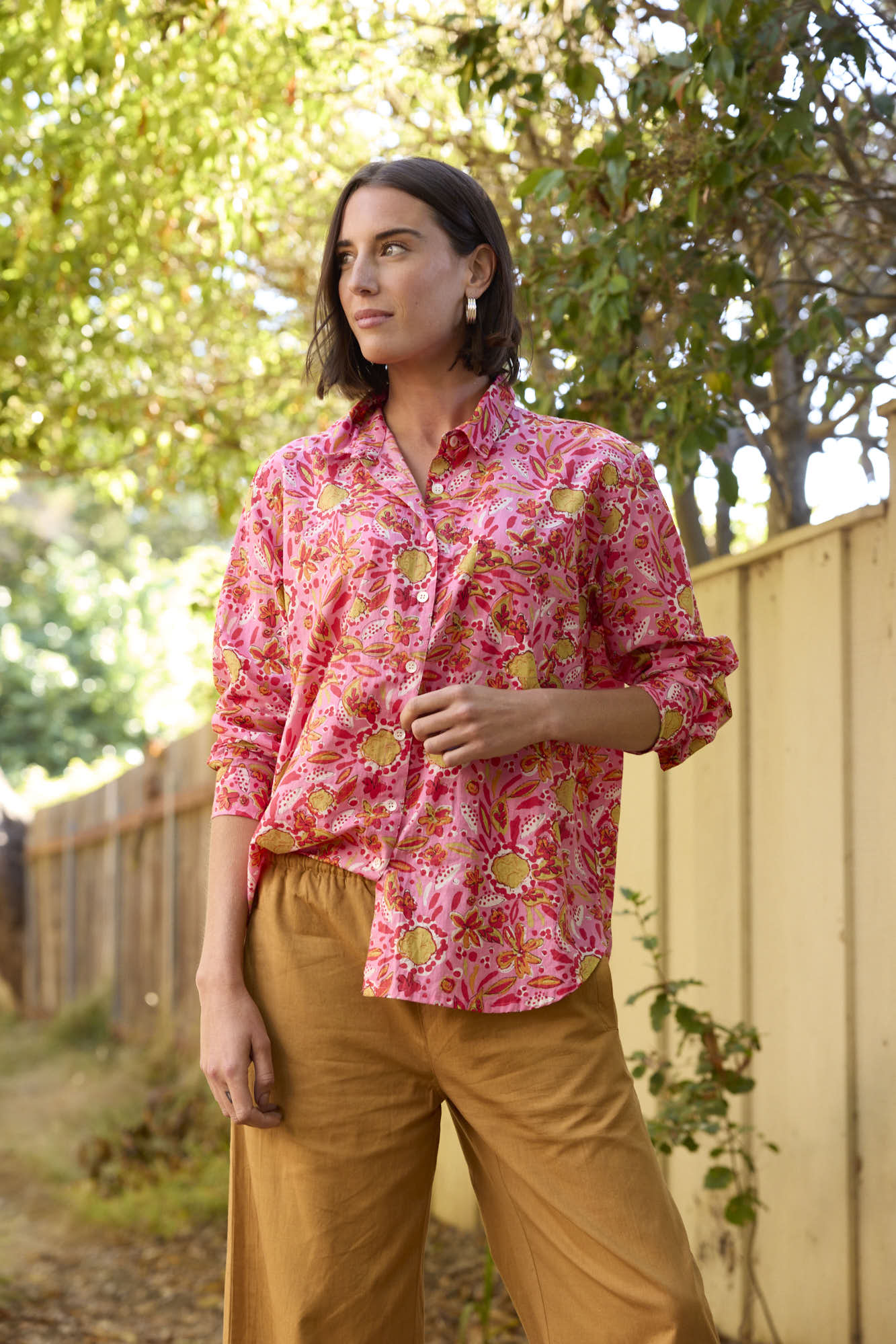 Good Boyfriend Shirt - Mira Floral Pink - Image 5