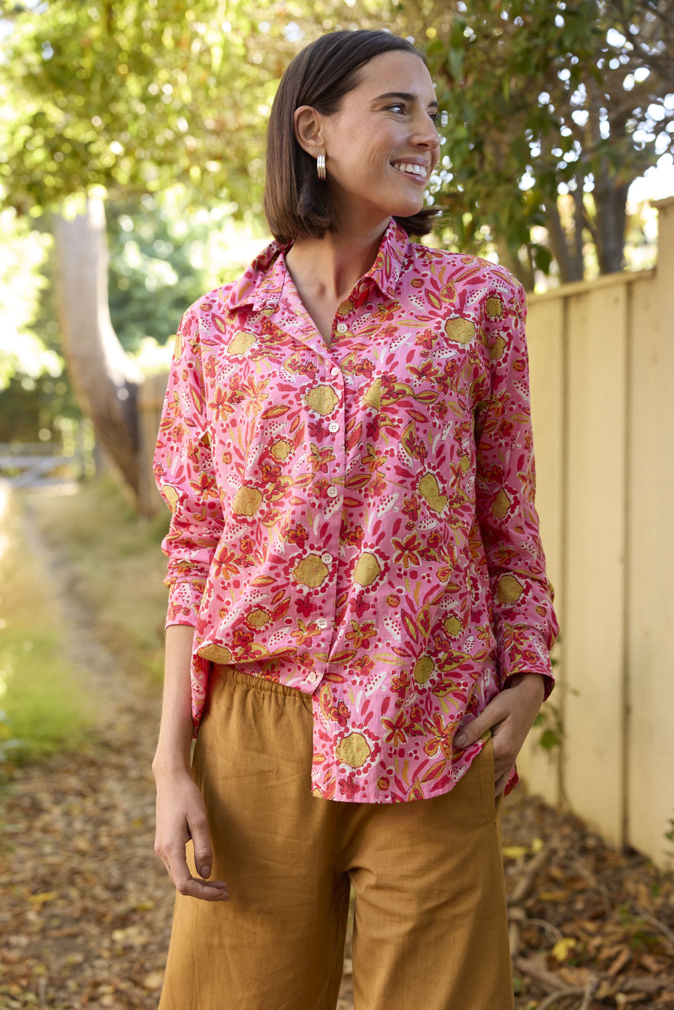 Good Boyfriend Shirt - Mira Floral Pink - Image 6