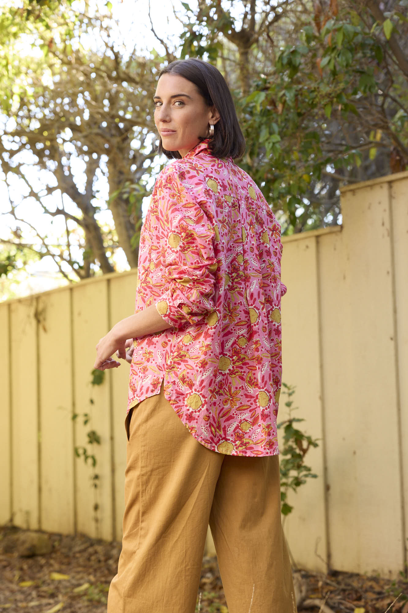 Good Boyfriend Shirt - Mira Floral Pink - Image 7