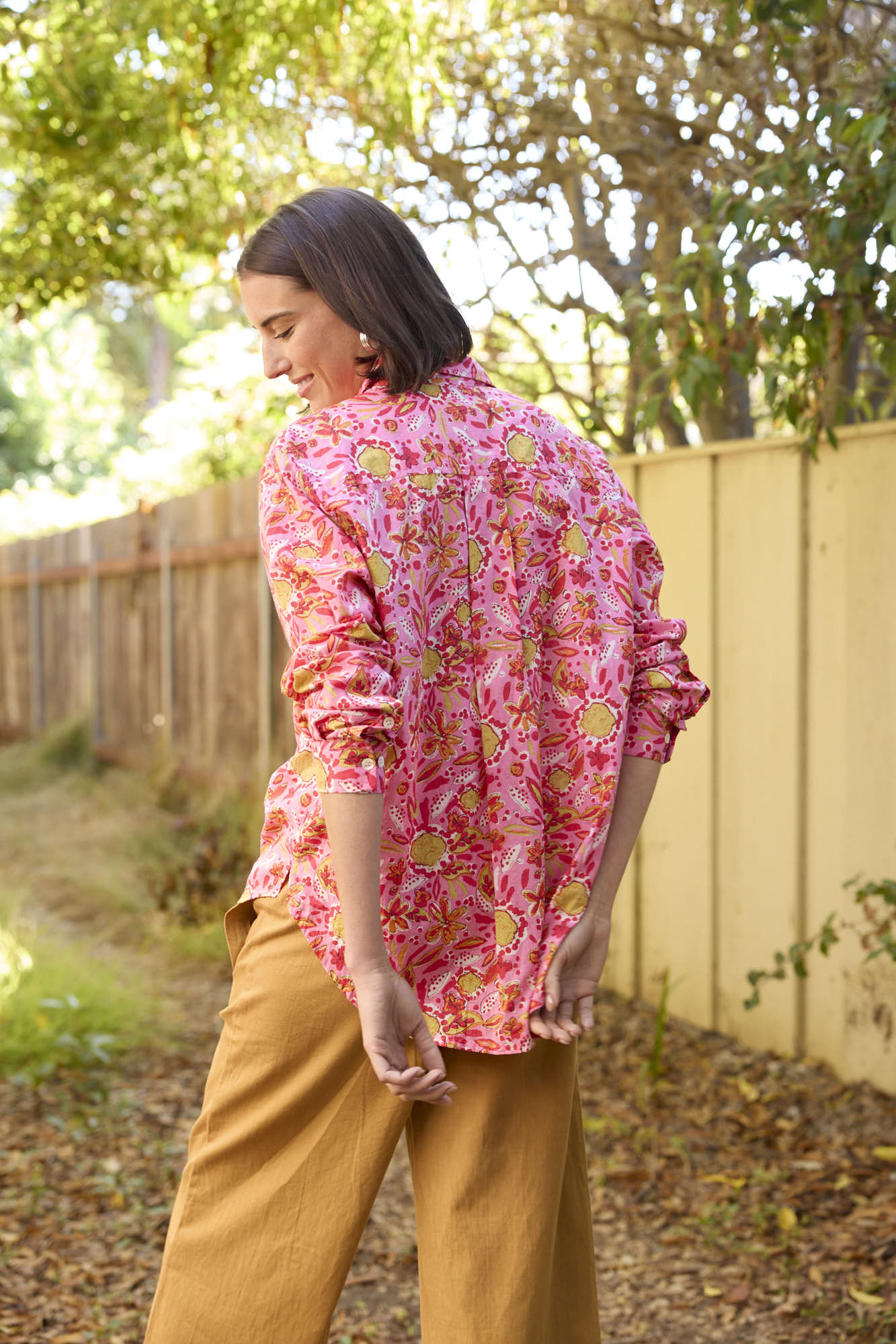 Good Boyfriend Shirt - Mira Floral Pink - Image 8