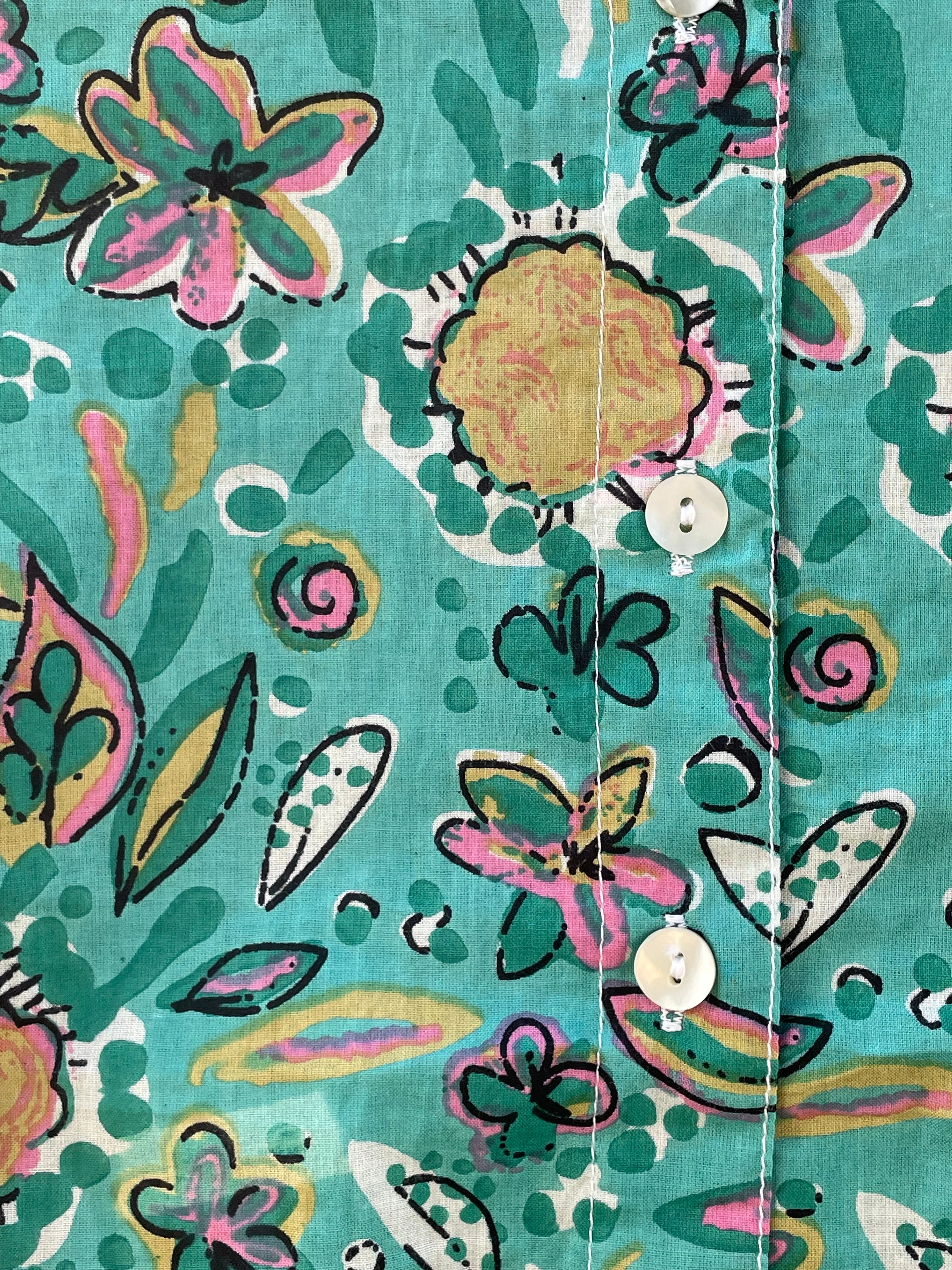 Good Boyfriend Shirt - Mira Floral Teal - Image 7
