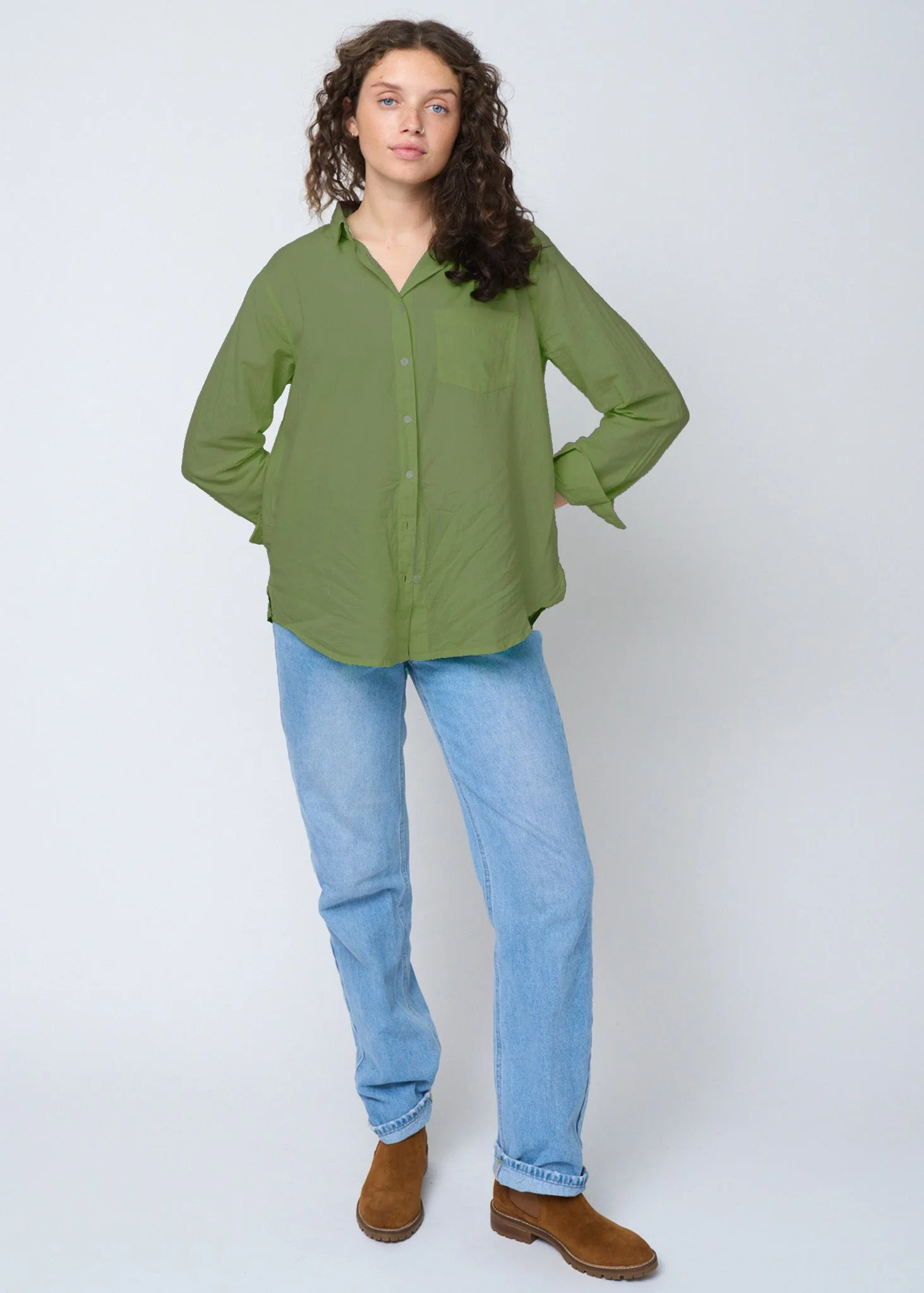 Good Boyfriend Shirt - Olive - Image 6