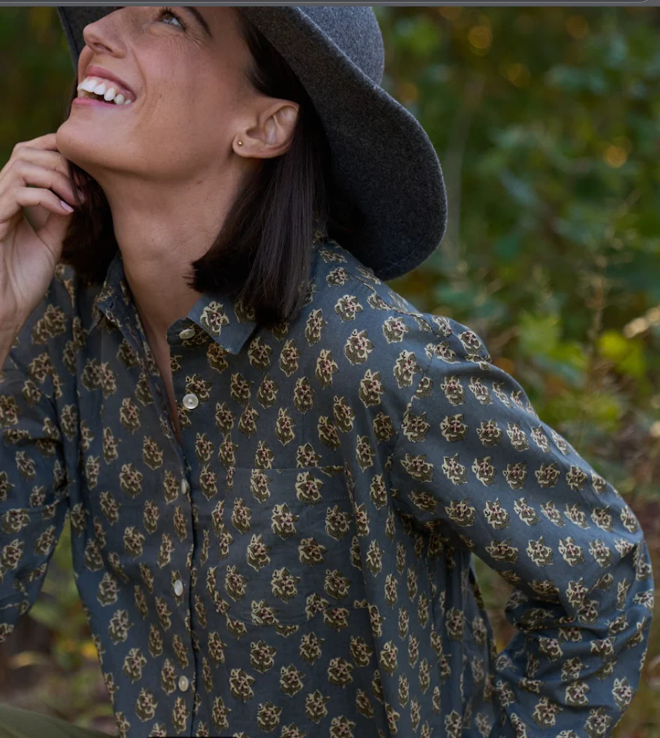 Good Boyfriend Shirt - Rockport Floral Charcoal - Image 4