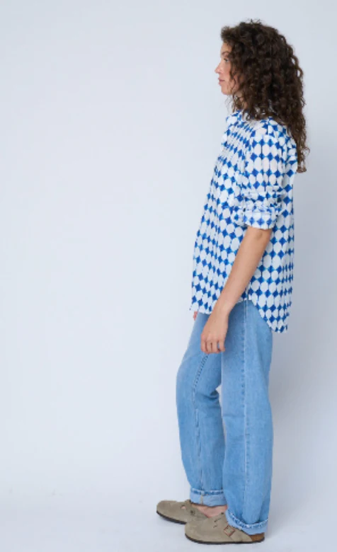 Good Boyfriend Shirt - Shibori Diamonds - Image 2