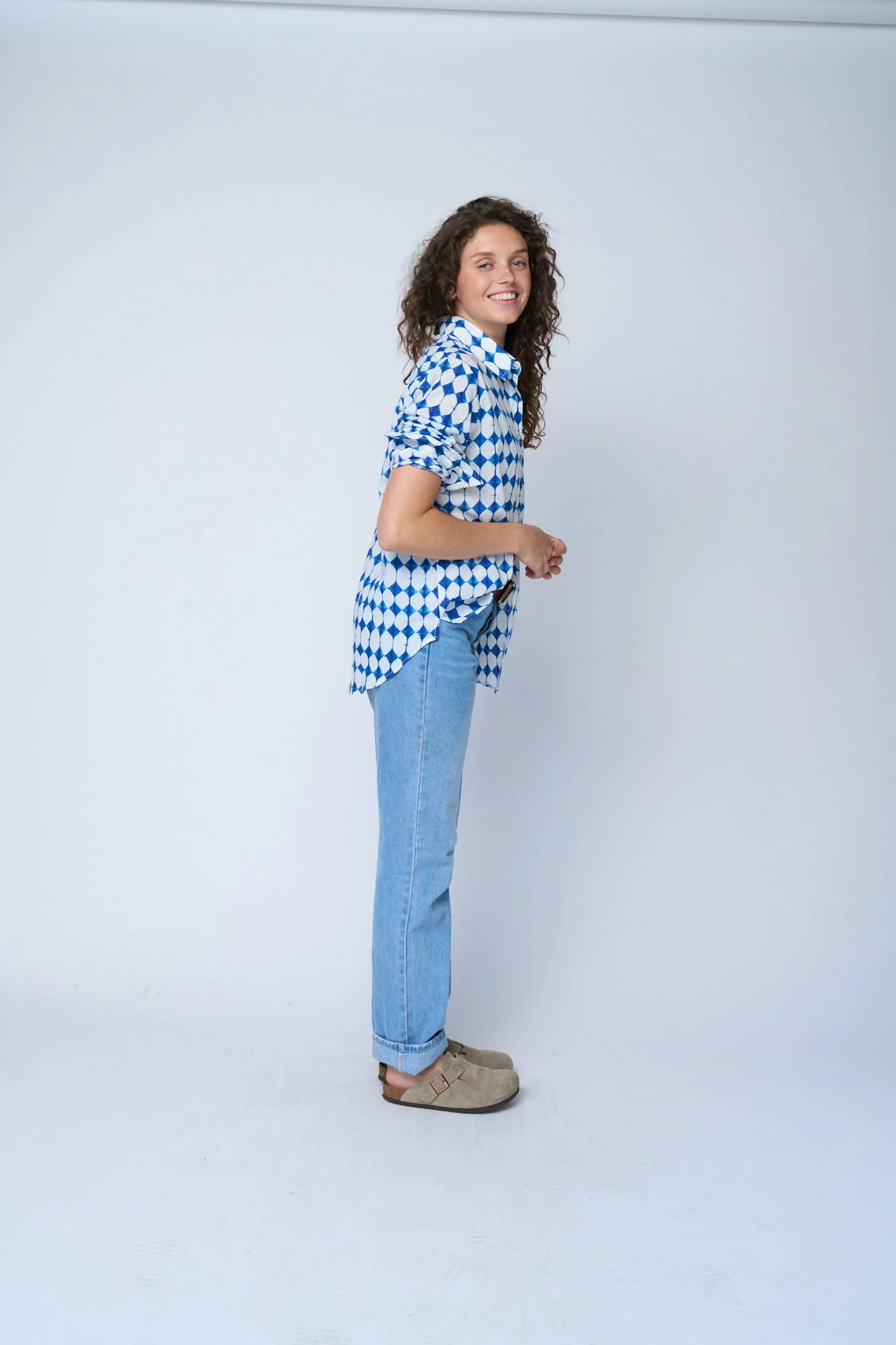 Good Boyfriend Shirt - Shibori Diamonds - Image 4