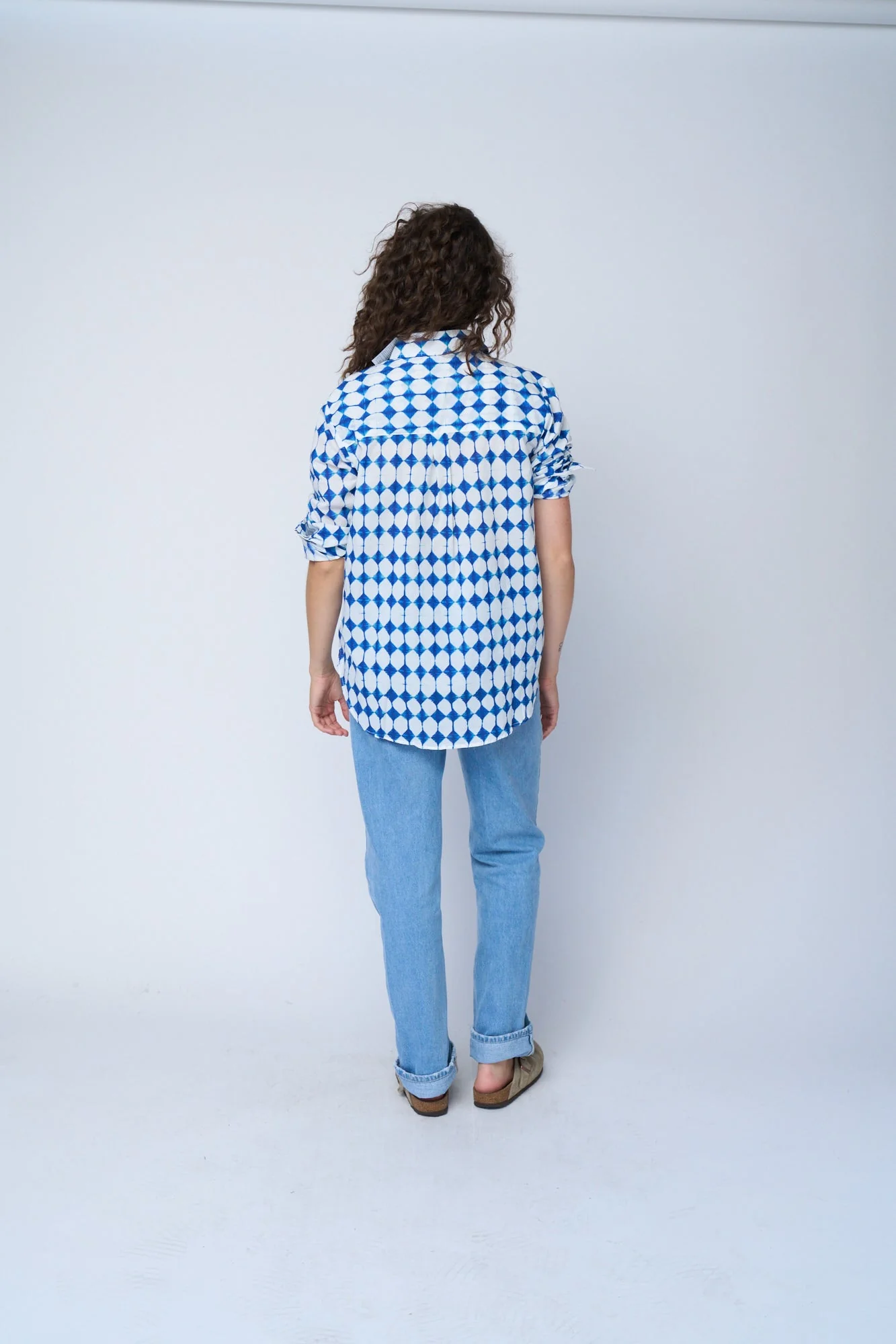 Good Boyfriend Shirt - Shibori Diamonds - Image 5