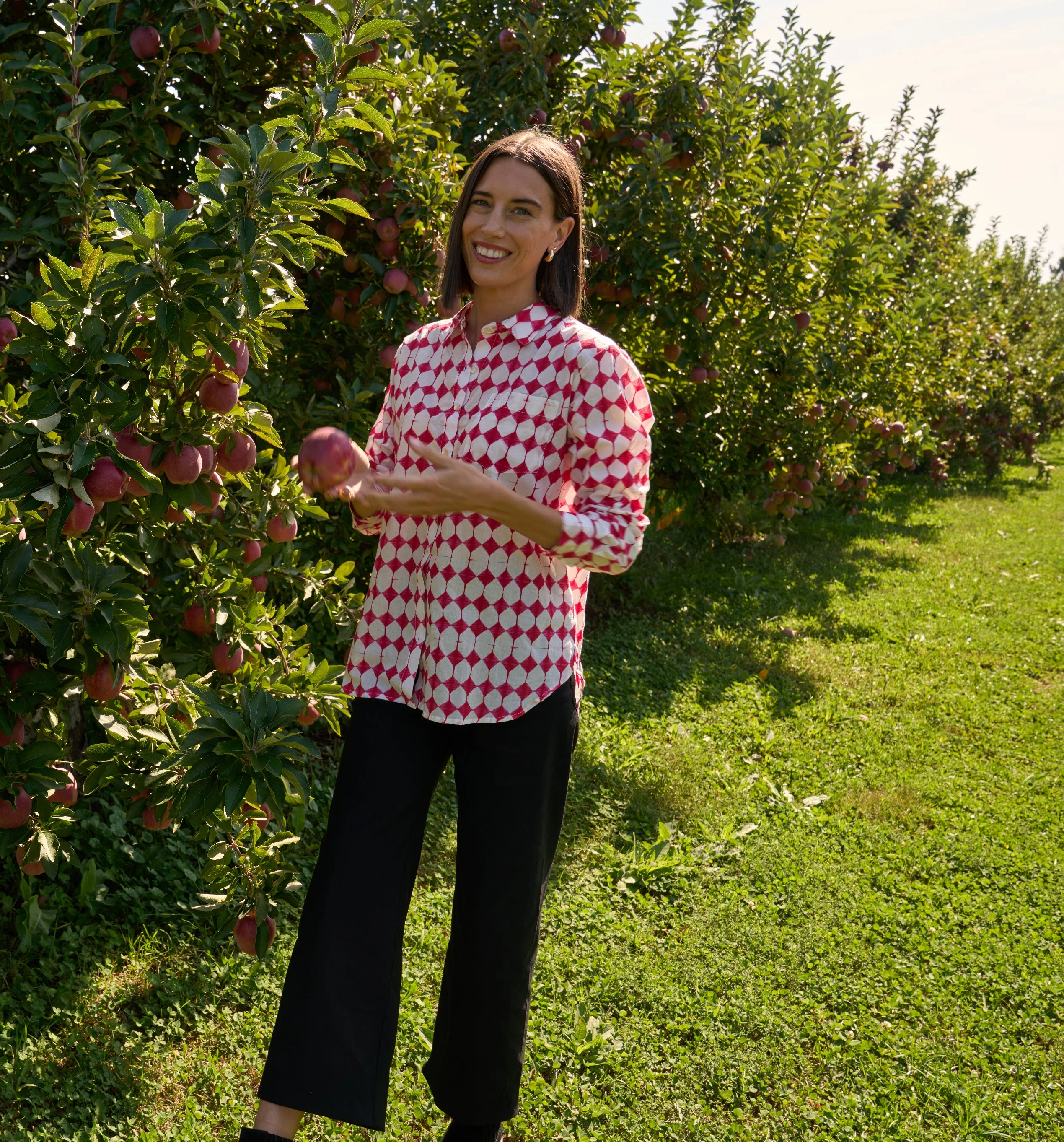 Good Boyfriend Shirt - Shibori Diamonds Rose - Image 2