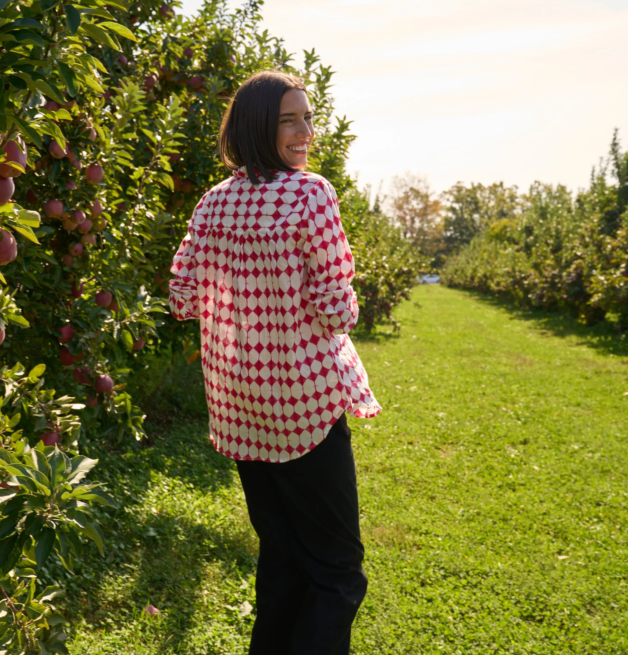 Good Boyfriend Shirt - Shibori Diamonds Rose - Image 3