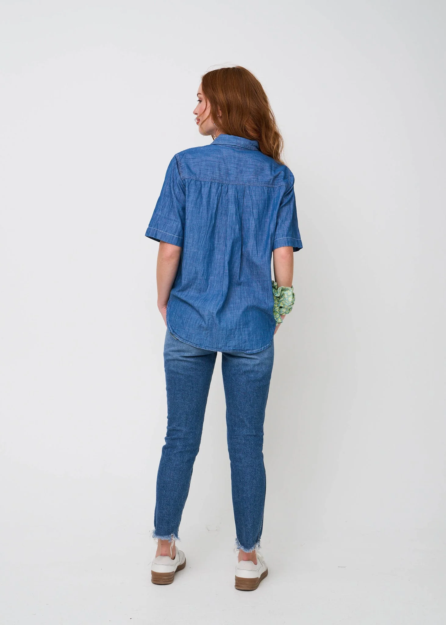 Good Boyfriend Shirt - Short Sleeve Chambray - Image 3