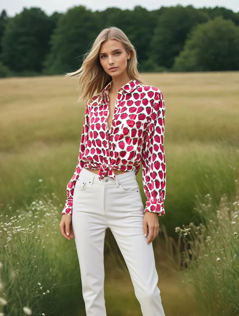 Good Boyfriend Shirt - Strawberry - Image 2