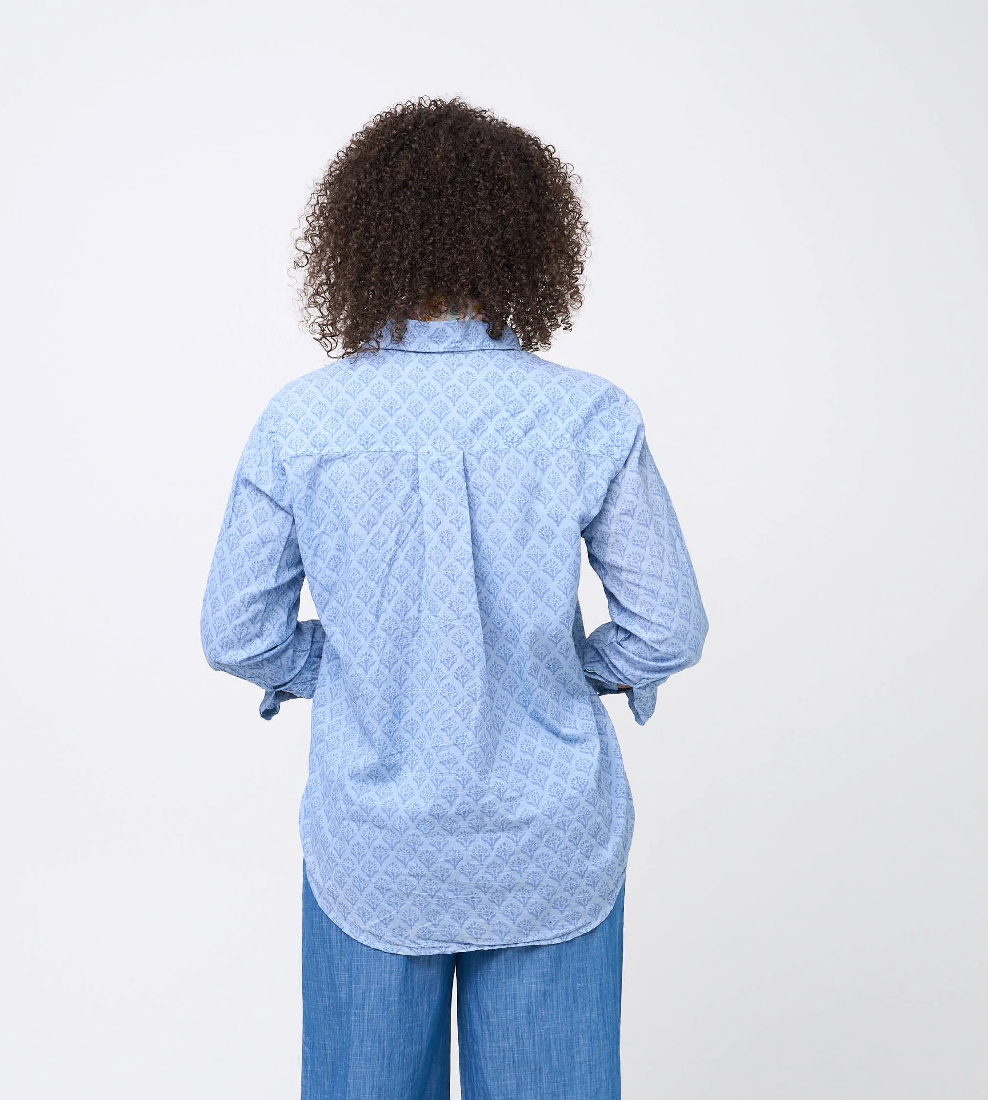 Good Boyfriend Shirt - Sunflower Overdye Cornflower Blue - Image 4