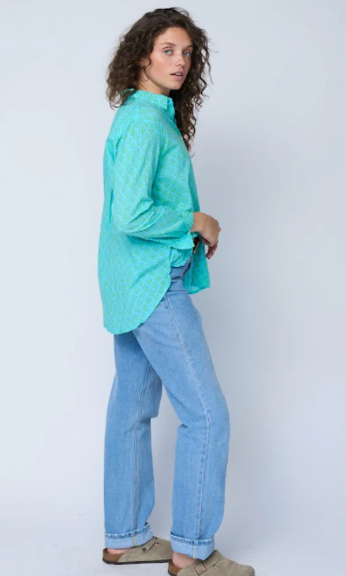 Good Boyfriend Shirt - Sunflower Overdye Glacier Blue - Image 2