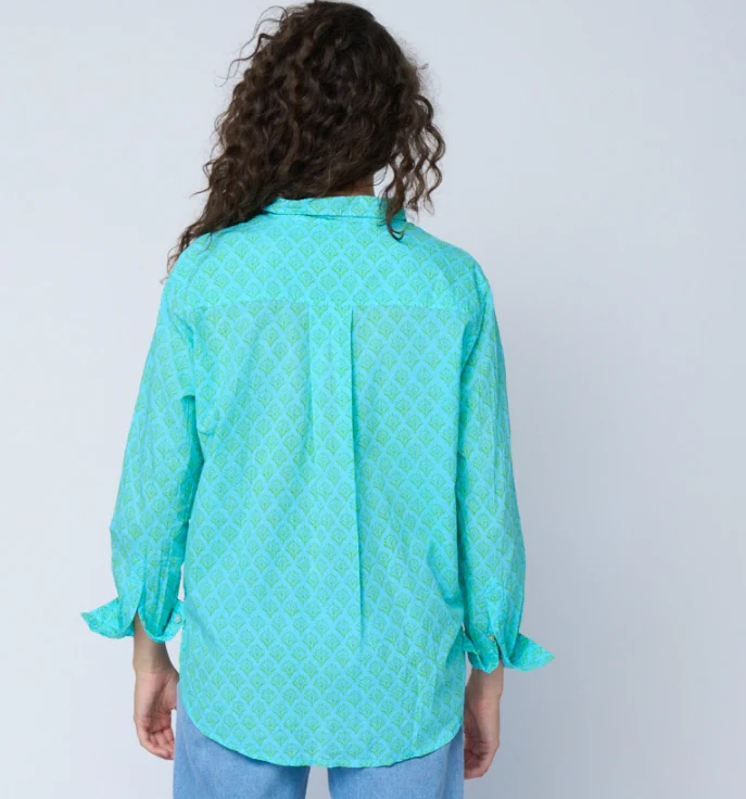 Good Boyfriend Shirt - Sunflower Overdye Glacier Blue - Image 4