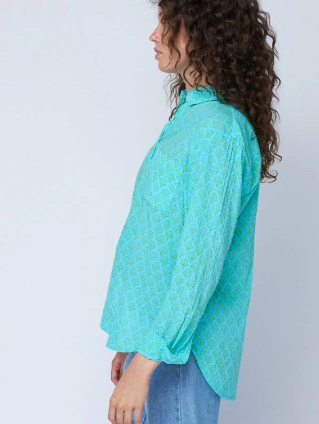 Good Boyfriend Shirt - Sunflower Overdye Glacier Blue - Image 6