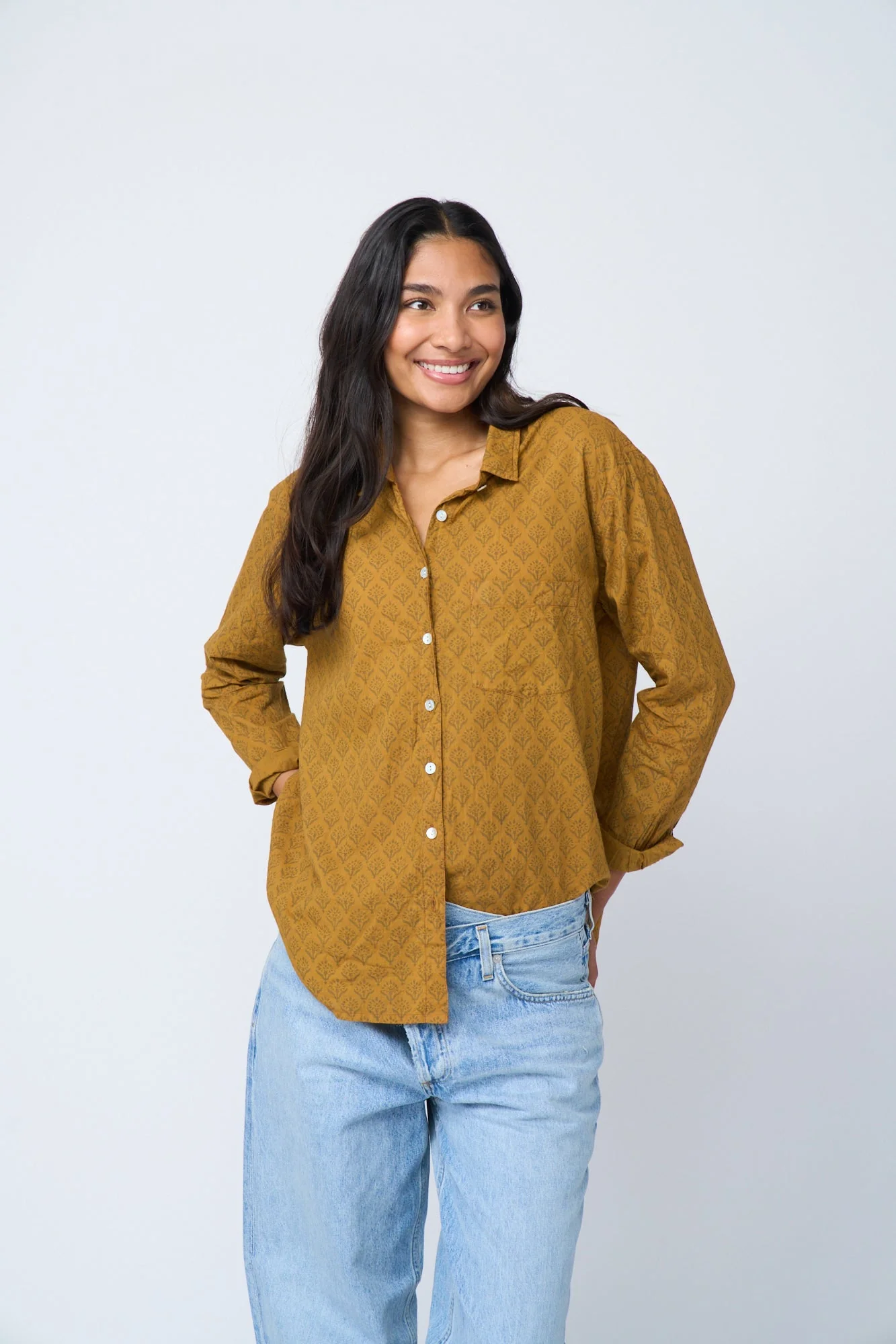 Good Boyfriend Shirt - Sunflower Overdye Honeycomb - Image 12