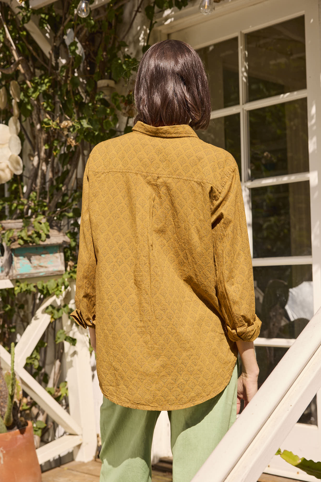 Good Boyfriend Shirt - Sunflower Overdye Honeycomb - Image 8