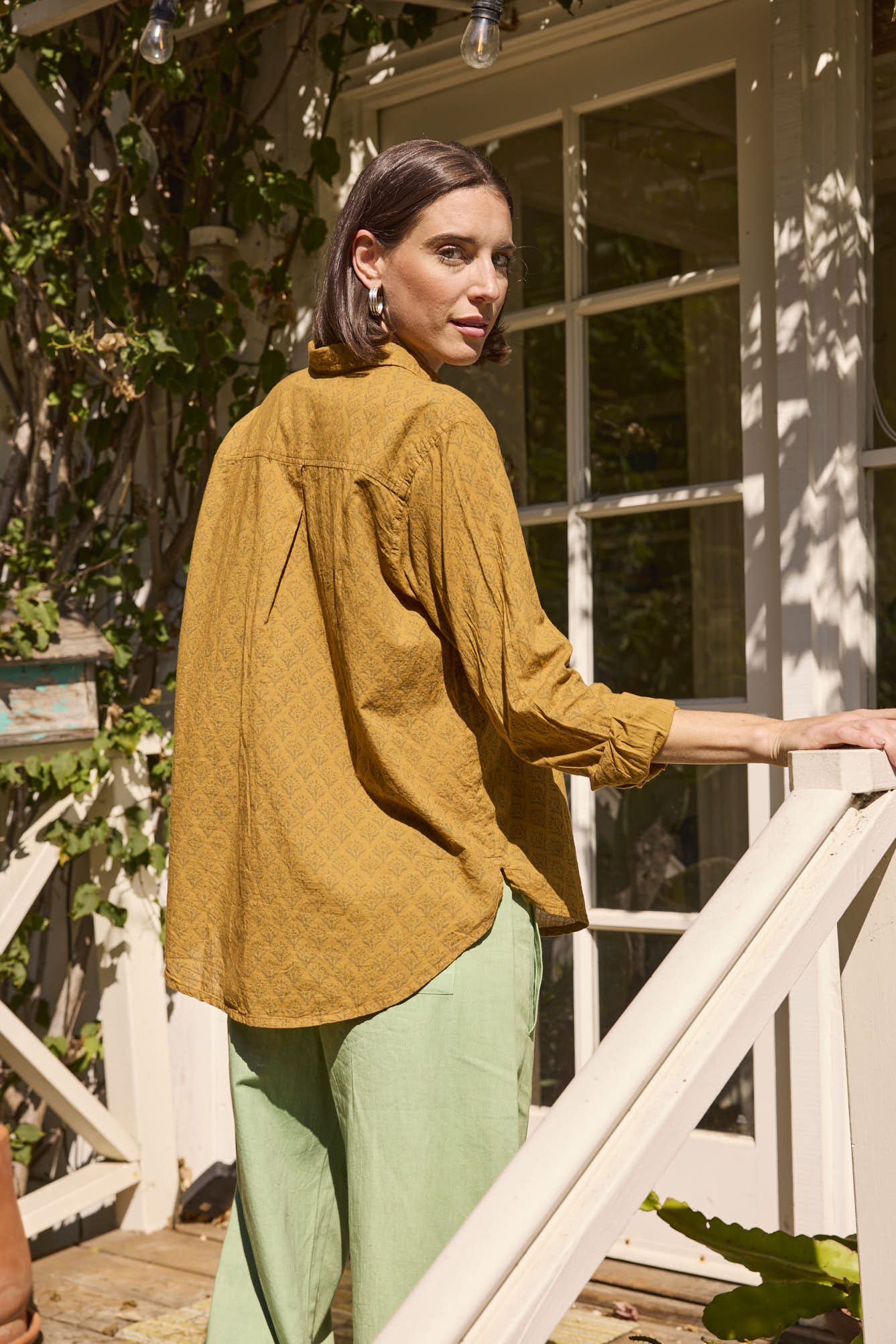 Good Boyfriend Shirt - Sunflower Overdye Honeycomb - Image 9